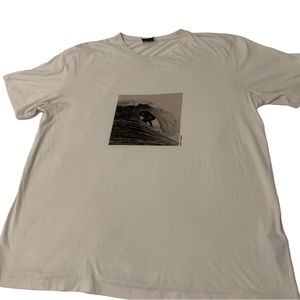 SAINT LAURENT Paris Men’s TShirt Off White Surfer